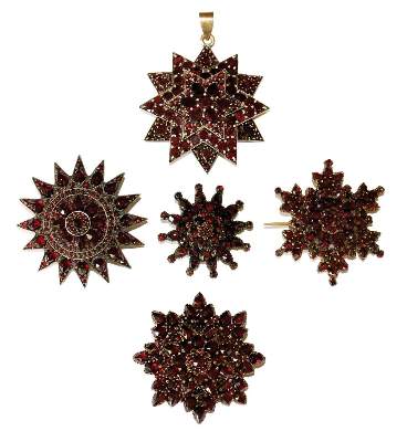 Bild Nr.1: 131-2232 Granatanhänger u.: (Schmuck, Broschen)
