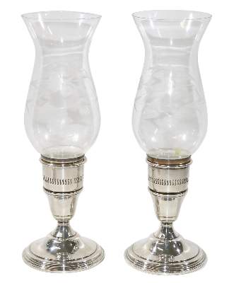 Bild Nr.1: 131-2257 Cartier Paar Windlichter.: (Silber)