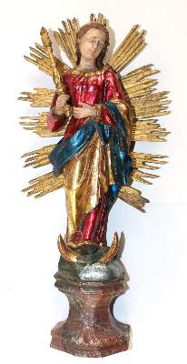 Bild Nr.1: 131-2292 Mondsichel-Madonna: (Skulpturen - Plastiken, Volkskunst)