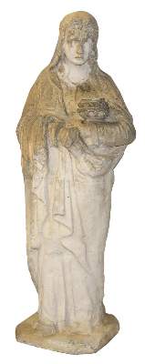 Bild Nr.1: 131-2348 Heilige Elisabeth Gartenskulptur.: (Volkskunst, Religiöse Volkskunst)