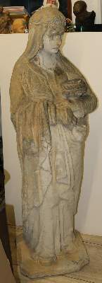 Bild Nr.2: 131-2348 Heilige Elisabeth Gartenskulptur.: (Volkskunst, Religiöse Volkskunst)
