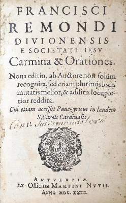 Bild Nr.1: 131-237 Remond,F.: (Alte Drucke, Handschriften und Theologie)