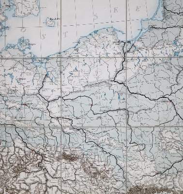 Bild Nr.1: 131-2578 Fluss & Gebirgs-Wandkarte: (Deutschland)