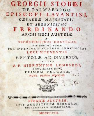 Bild Nr.1: 131-278 Stoboeus,G.: (Alte Drucke, Handschriften und Theologie)