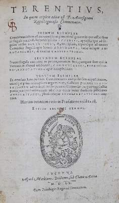 Bild Nr.1: 131-280 Terentius Afer,P.: (Alte Drucke, Handschriften und Theologie)