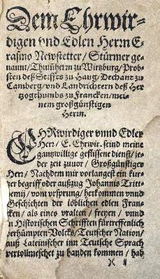 Bild Nr.1: 131-285 (Trithemius,J.: (Alte Drucke, Handschriften und Theologie)