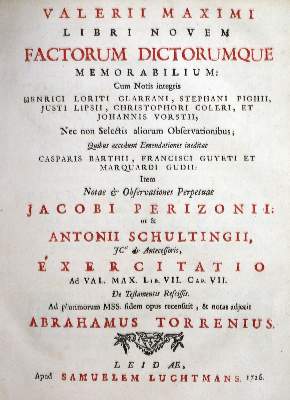 Bild Nr.2: 131-287 Valerius Maximus,C.: (Alte Drucke, Handschriften und Theologie)