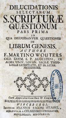 Bild Nr.1: 131-292 Wouters,M.: (Alte Drucke, Handschriften und Theologie)