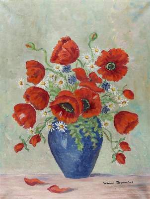 Bild Nr.1: 131-2960 Blumenstillleben.: (Künstlergraphik)