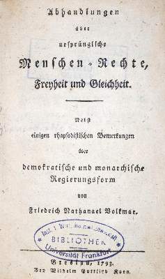 Bild Nr.1: 131-303 Volkmar,F.N.: (Politik und Staatswissenschaften)