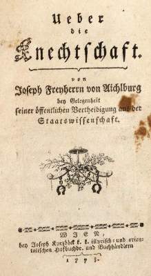 Bild Nr.1: 131-306 Aichlburg,J.v.: (Wirtschaft, Knechtschaft)
