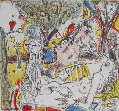 Bild Nr.1: 131-3099 Büttner, Feliks (d.i. Helmut Büttner,: (Künstlergraphik, Erotika - Galantes)