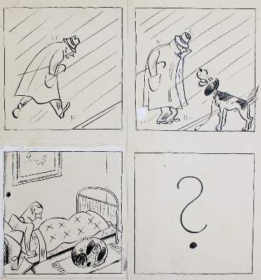 Bild Nr.1: 131-3121 Mauder, Josef: (Künstlergraphik, Fliegende Blätter, Vorzeichnung)