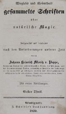 Bild Nr.1: 131-321 Poppe,J.H.M.v.: (Grenzwissenschaften und Okkultismus)