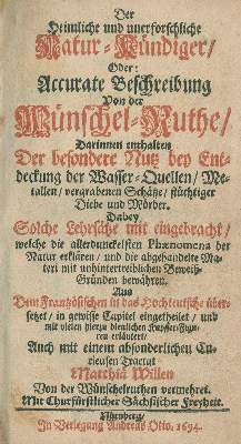 Bild Nr.1: 131-327 (Vallemont,P.le Lorrain de).: (Grenzwissenschaften und Okkultismus, Wünschelrute)