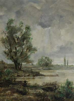 Bild Nr.5: 131-3379 Landschaften.: (Künstlergraphik)