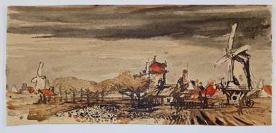 Bild Nr.2: 131-3380 Landschaften.: (Künstlergraphik)