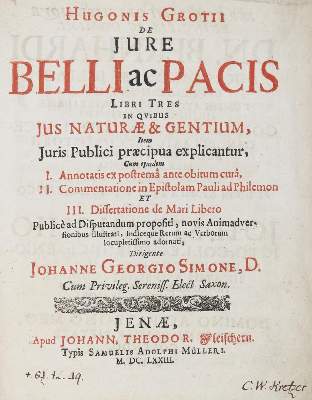 Bild Nr.1: 131-343 Grotius,H.: (Juridica und Kriminologie)