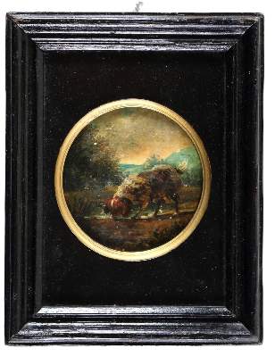 Bild Nr.1: 131-3456 Hund,: (Künstlergraphik, Miniatur)