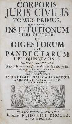 Bild Nr.1: 131-348 Justinian.: (Juridica und Kriminologie)