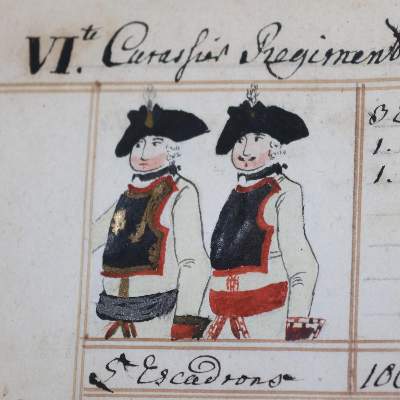 Bild Nr.6: 131-395 Geschichte aller Königlichen Preussischen Regimentern und Bataillons...: (Militaria, Handschriften)