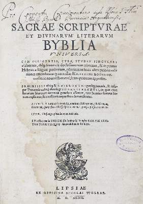 Bild Nr.1: 131-43 Brenz,J. u. R.Estienne.: (Bibeln)