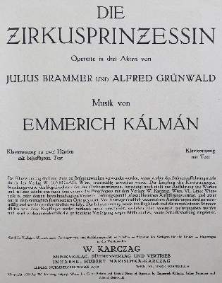 Bild Nr.2: 131-431 Kalman,E.: (Musik)