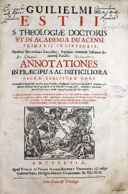 Bild Nr.1: 131-45 Estius,W.: (Bibeln)