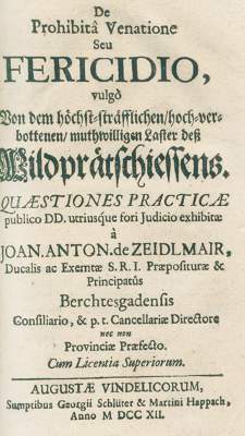 Bild Nr.1: 131-491 Zeidlmair,J.A.v.: (Jagd)