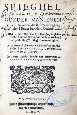 Bild Nr.1: 131-54 Bonaventura, Hl.: (Alte Drucke, Handschriften und Theologie)