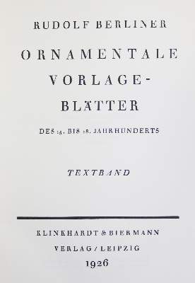 Bild Nr.1: 131-542 Berliner,R.: (Kunstwissenschaft)