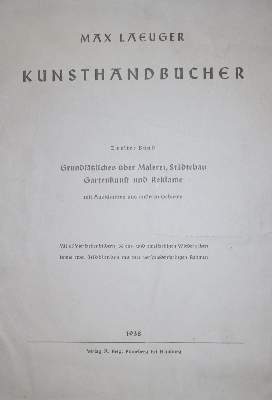 Bild Nr.1: 131-567 Laeuger,M.: (Kunstwissenschaft)