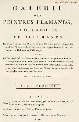 Bild Nr.2: 131-568 Le Brun, J. B. P.: (Kunstwissenschaft)