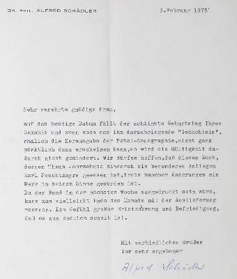 Bild Nr.1: 131-573 Korrespondenz: (Petel, Handschriften)