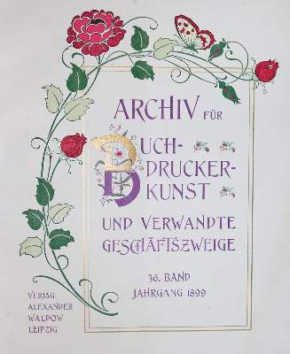 Bild Nr.1: 131-595 Archiv für Buchgewerbe.: (Bibliographie und Buchwesen)