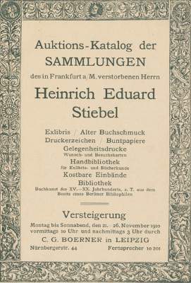 Bild Nr.1: 131-610 Stiebel,H.E.: (Exlibris)