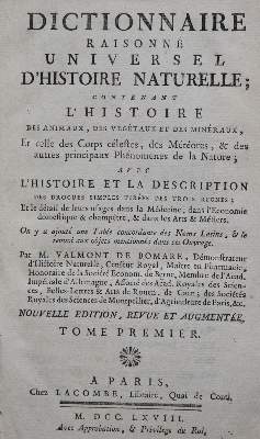 Bild Nr.1: 131-641 Valmont de Bomare,J.-C.: (Lexika - Wörterbücher - Sprachwissenschaften)
