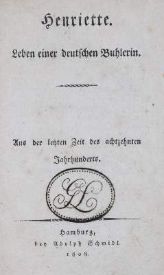 Bild Nr.1: 131-719 Henriette.: (Kultur- und Sittengeschichte)
