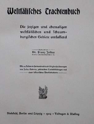 Bild Nr.2: 131-726 Jostes,E.: (Mode und Trachten, Westfalen)