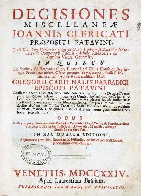 Bild Nr.2: 131-73 Clericatus,J.: (Alte Drucke, Handschriften und Theologie)