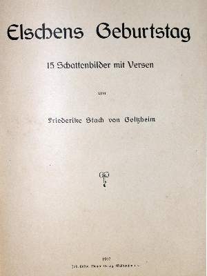 Bild Nr.1: 131-791 Stach von Goltzheim,F.: (Scherenschnitte)