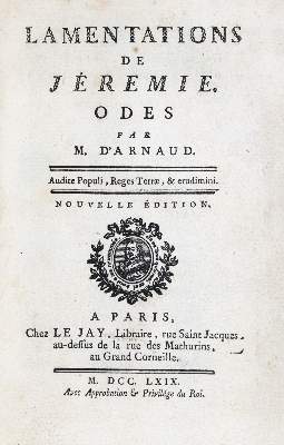 Bild Nr.3: 131-8 Arnaud,F.T.M. de Baculard d'.: (Alte Drucke, Handschriften und Theologie)