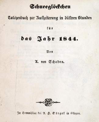 Bild Nr.1: 131-811 Schaden,A.v.: (Almanache)
