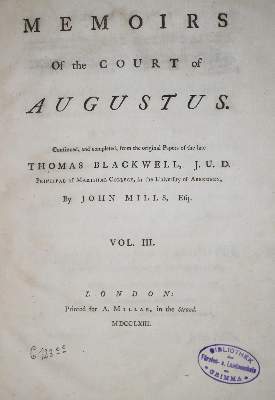 Bild Nr.1: 131-830 Blackwell,T.: (Literatur und illustrierte Bücher bis 19.Jahrhundert)