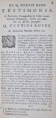 Bild Nr.1: 131-849 Curtius Rufus,Q.: (Literatur und illustrierte Bücher bis 19.Jahrhundert)