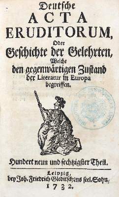 Bild Nr.3: 131-853 Deutsche Acta Eruditorum,: (Literatur und illustrierte Bücher bis 19.Jahrhundert)