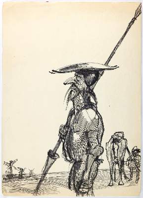 Bild Nr.1: 131-854 Don Quijote: (Literatur und illustrierte Bücher bis 19.Jahrhundert)