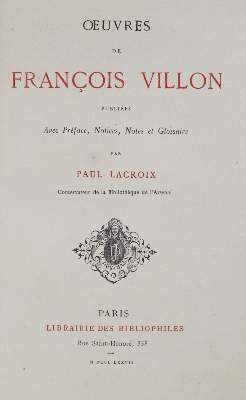 Bild Nr.1: 131-869 Villon,F.: (Einband)