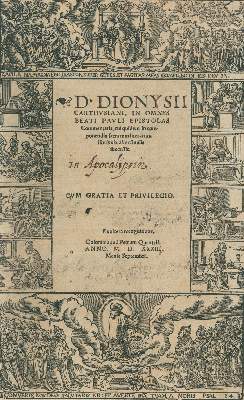 Bild Nr.1: 131-90 Dionysius Carthusianus.: (Alte Drucke, Handschriften und Theologie)