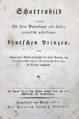 Bild Nr.1: 131-904 (Hoffmann,C.F.).: (Literatur und illustrierte Bücher bis 19.Jahrhundert)